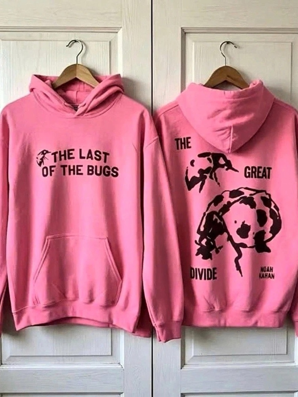 Noah Kahan Tour 2026 - The Last of the Bugs Hoodie Pink